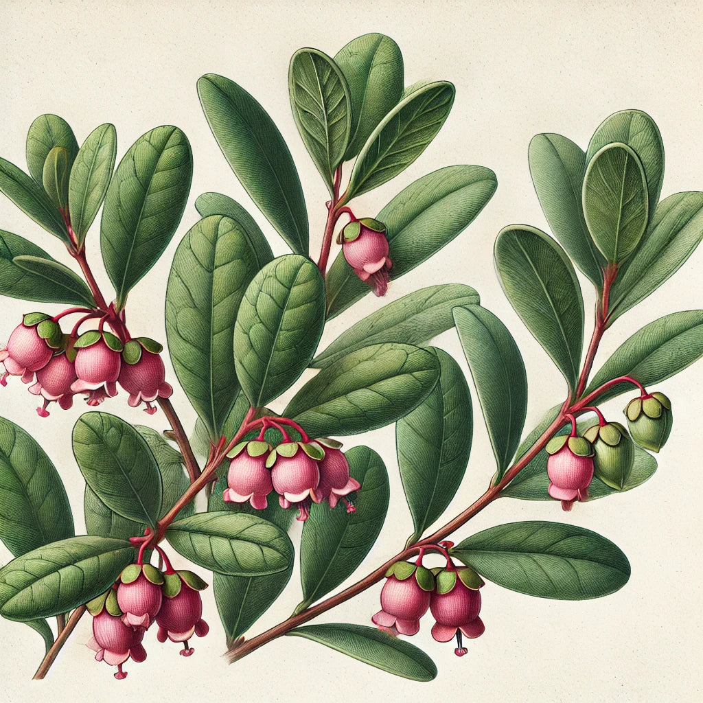 Fiche plantes & aliments - Uva ursi ou  busserole ( feuille )