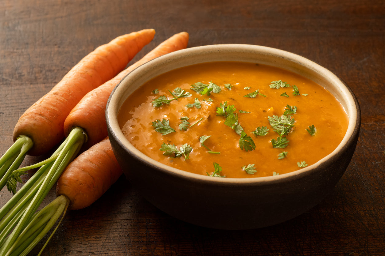 Soupe miso carotte épicée probiotiques et bêta-carotène — anti-inflammatoire — Maison Kå