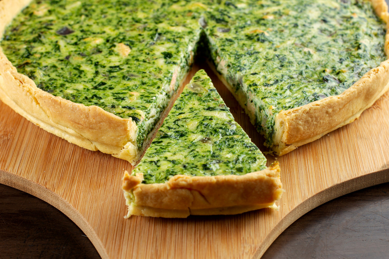 Quiche vegan courgette digestion facile — légère et fibres solubles — Maison Kå